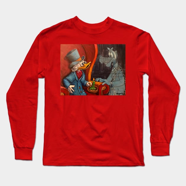 Scrooge Long Sleeve T-Shirt by GOGARTYGALLERY